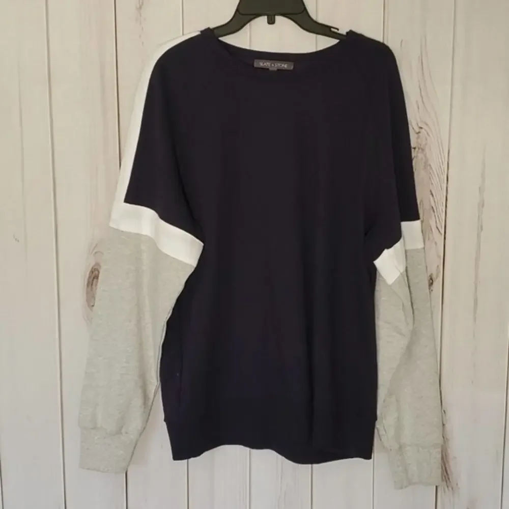 SLATE &‎ STONE Brett Men's XL Raglan Sleeve Colorblock Sweatshirt